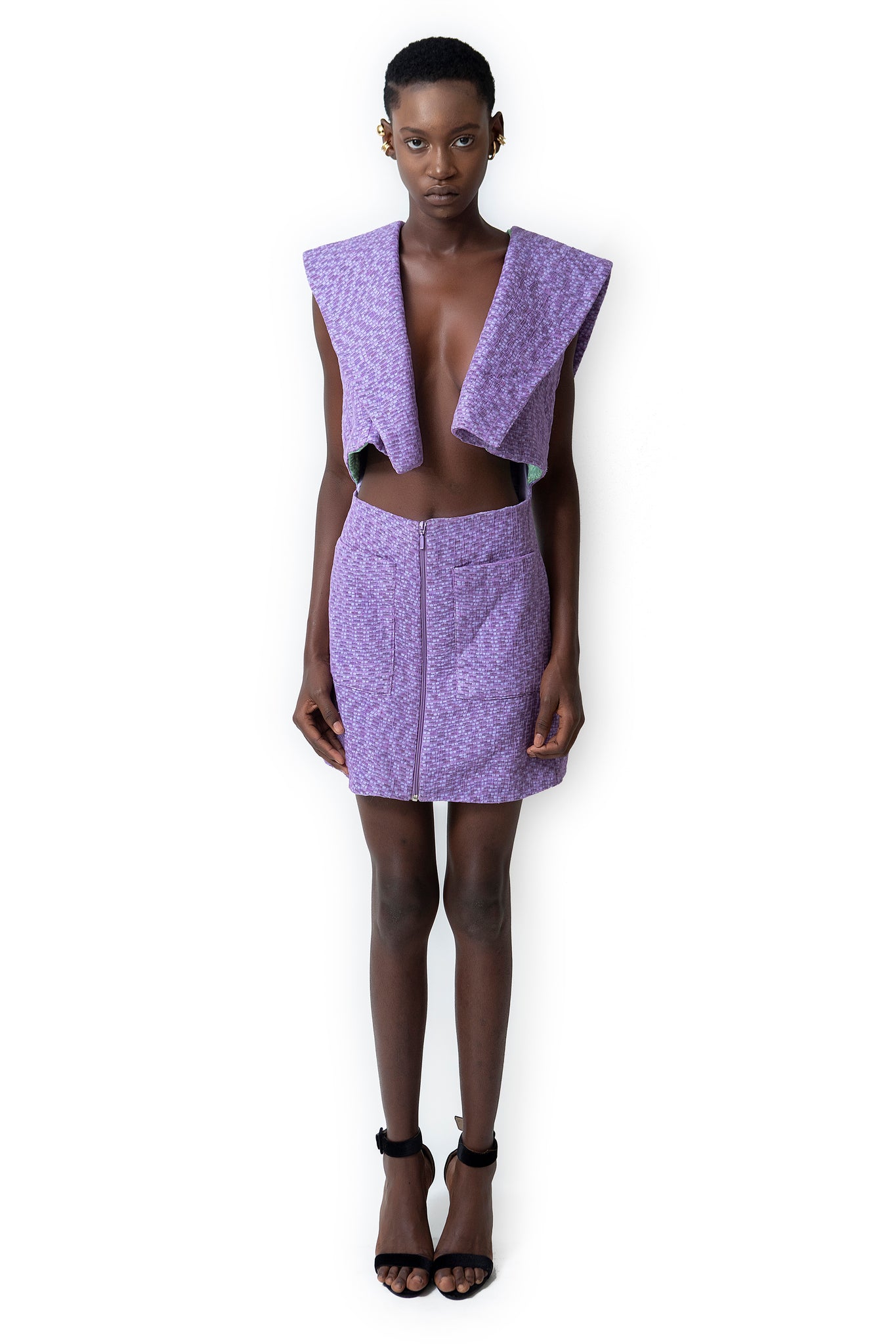 PURPLE BLAZER DRESS