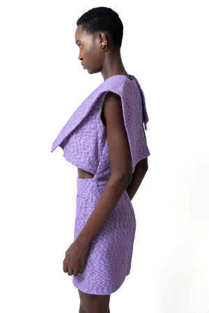 PURPLE BLAZER DRESS