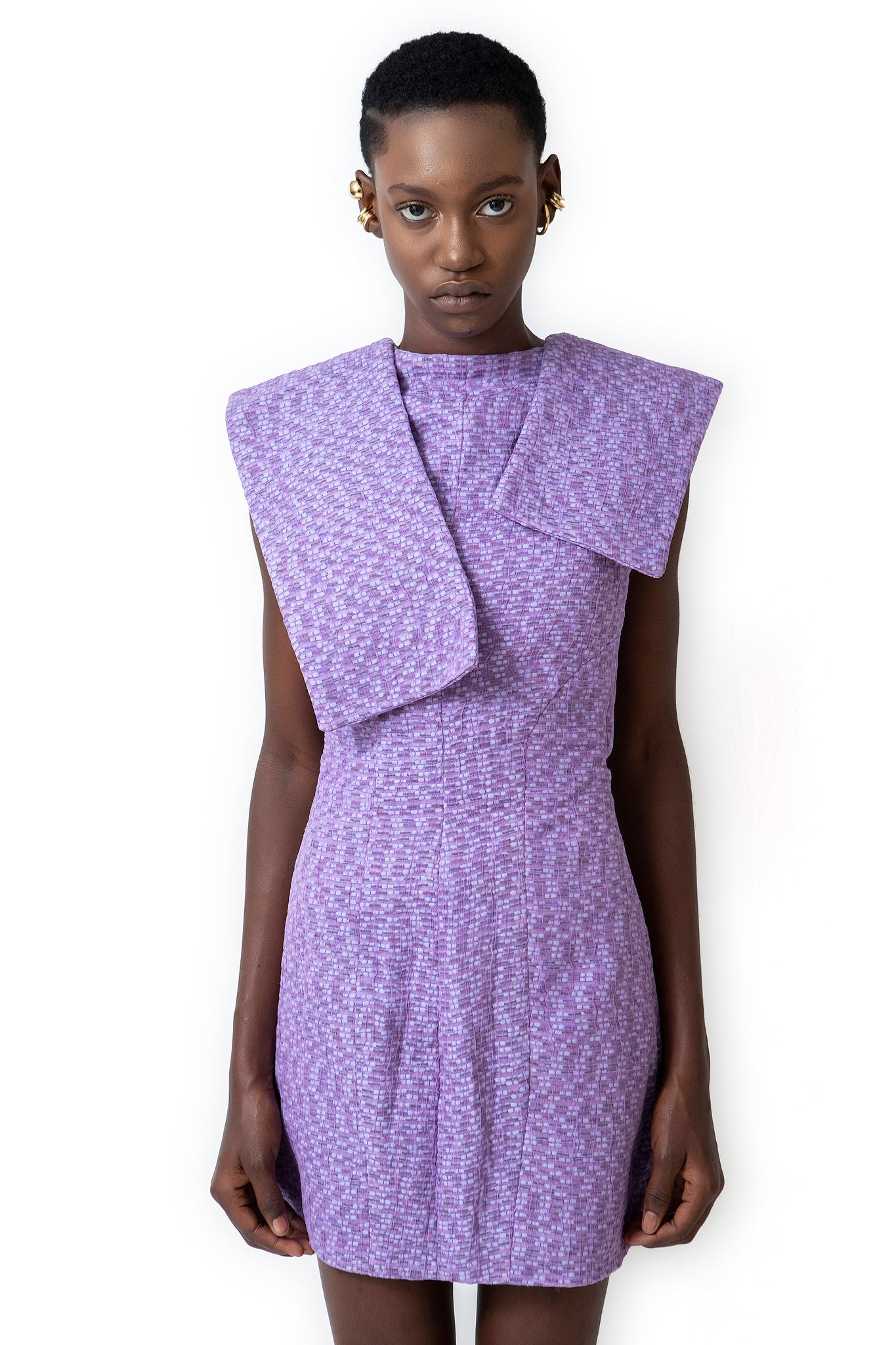 PURPLE BLAZER DRESS