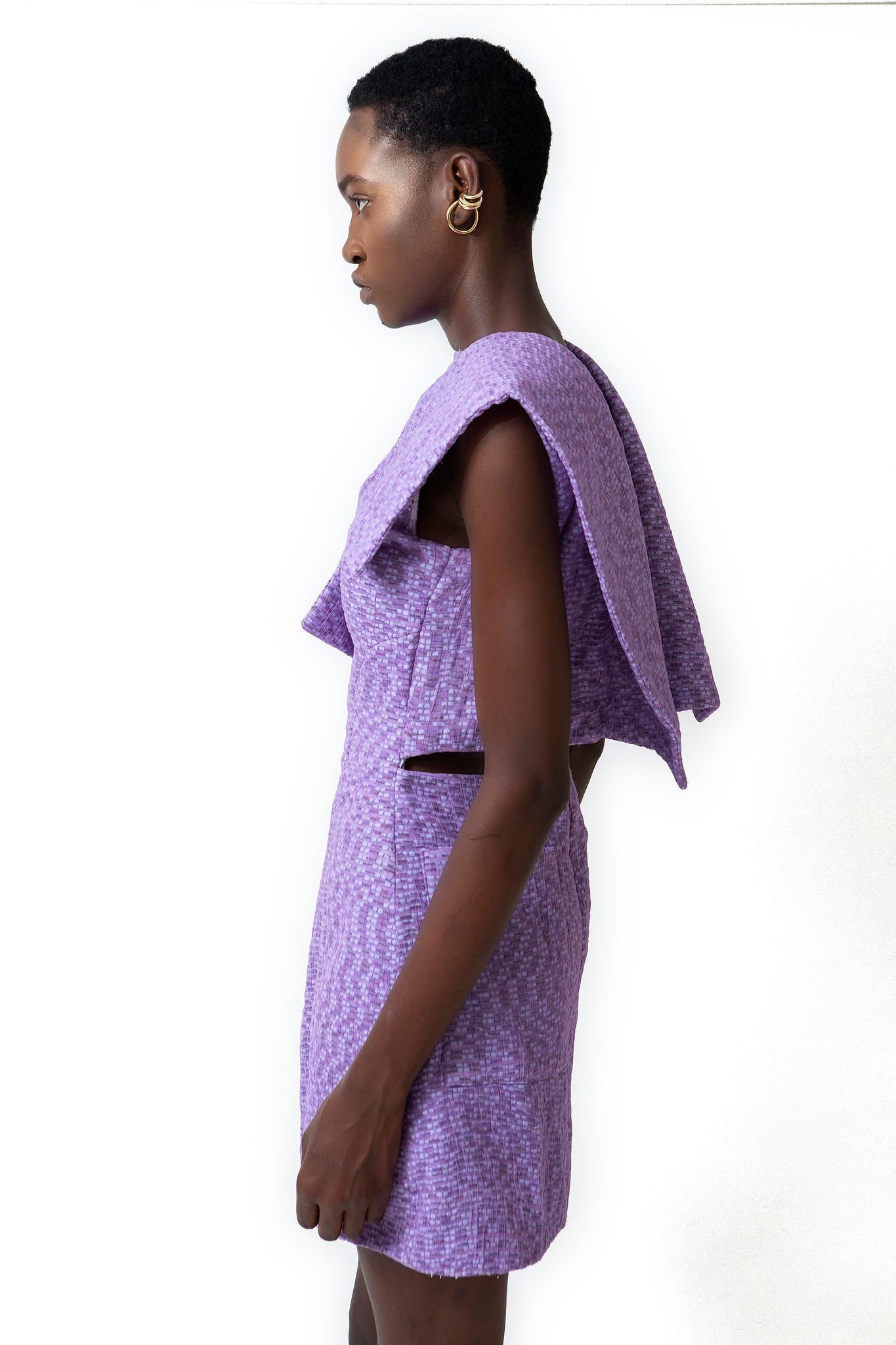 PURPLE BLAZER DRESS
