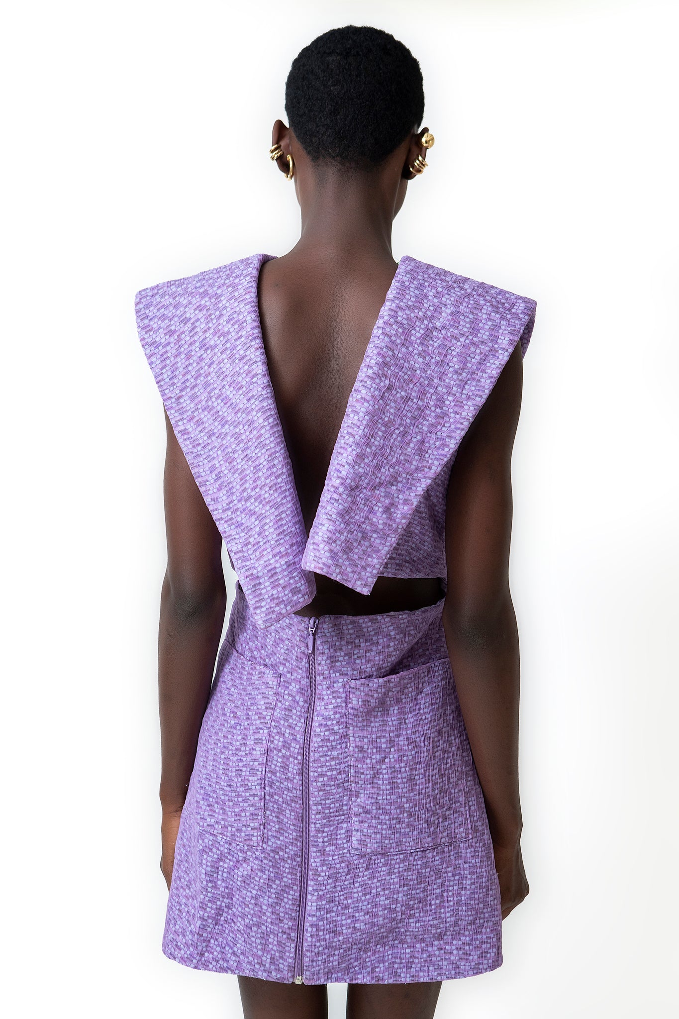 PURPLE BLAZER DRESS