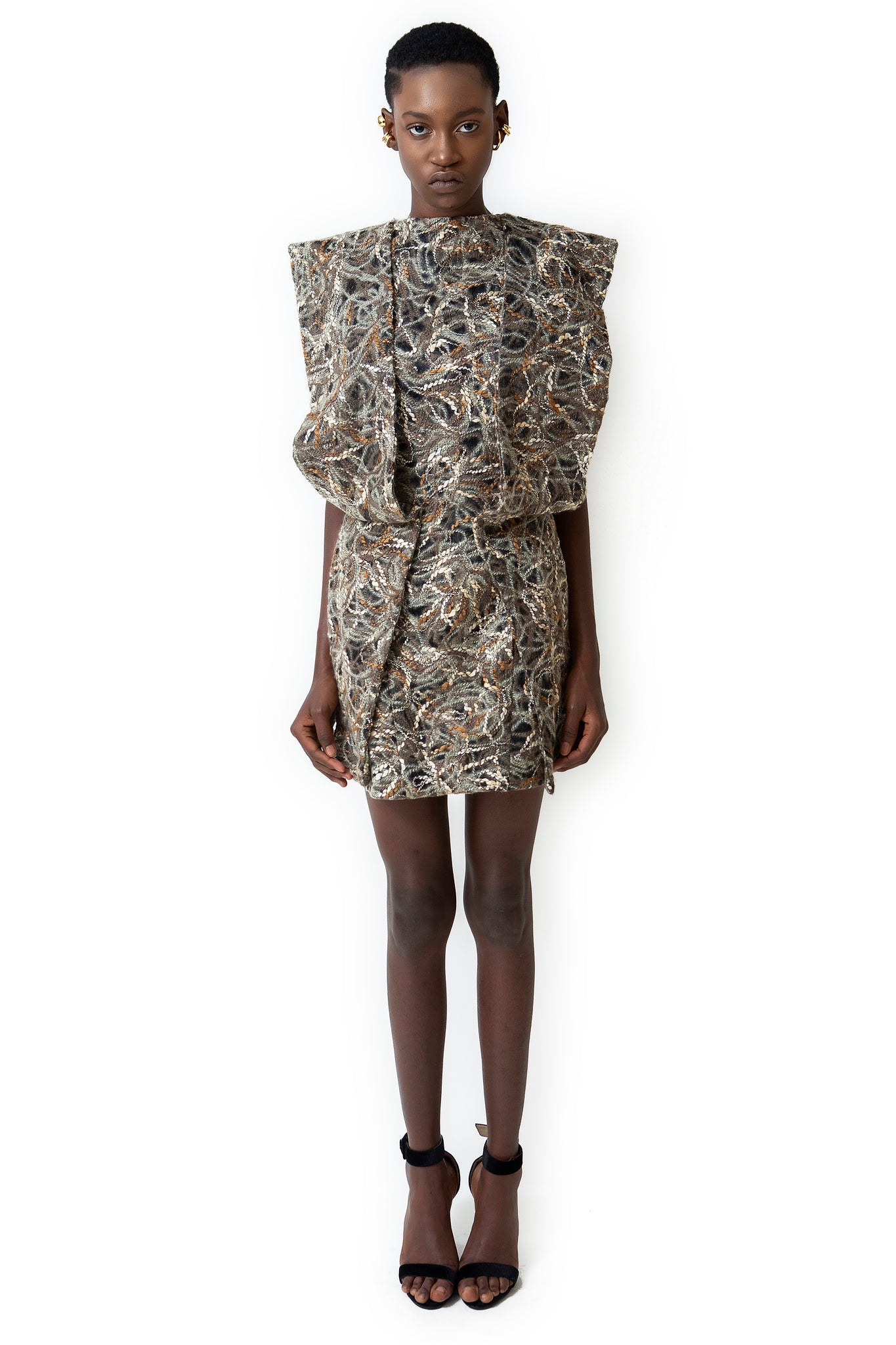 KNOTTED BLAZER DRESS
