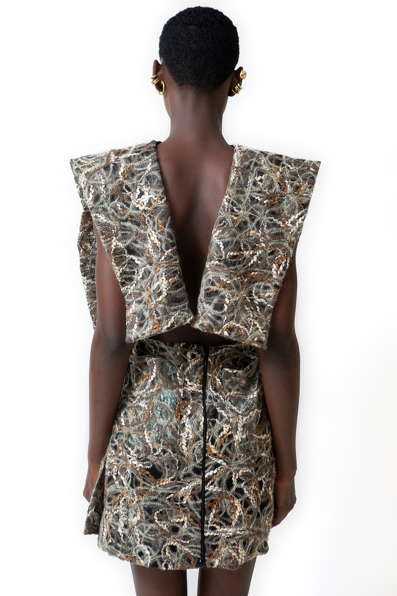 KNOTTED BLAZER DRESS