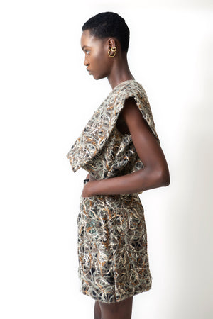 KNOTTED BLAZER DRESS