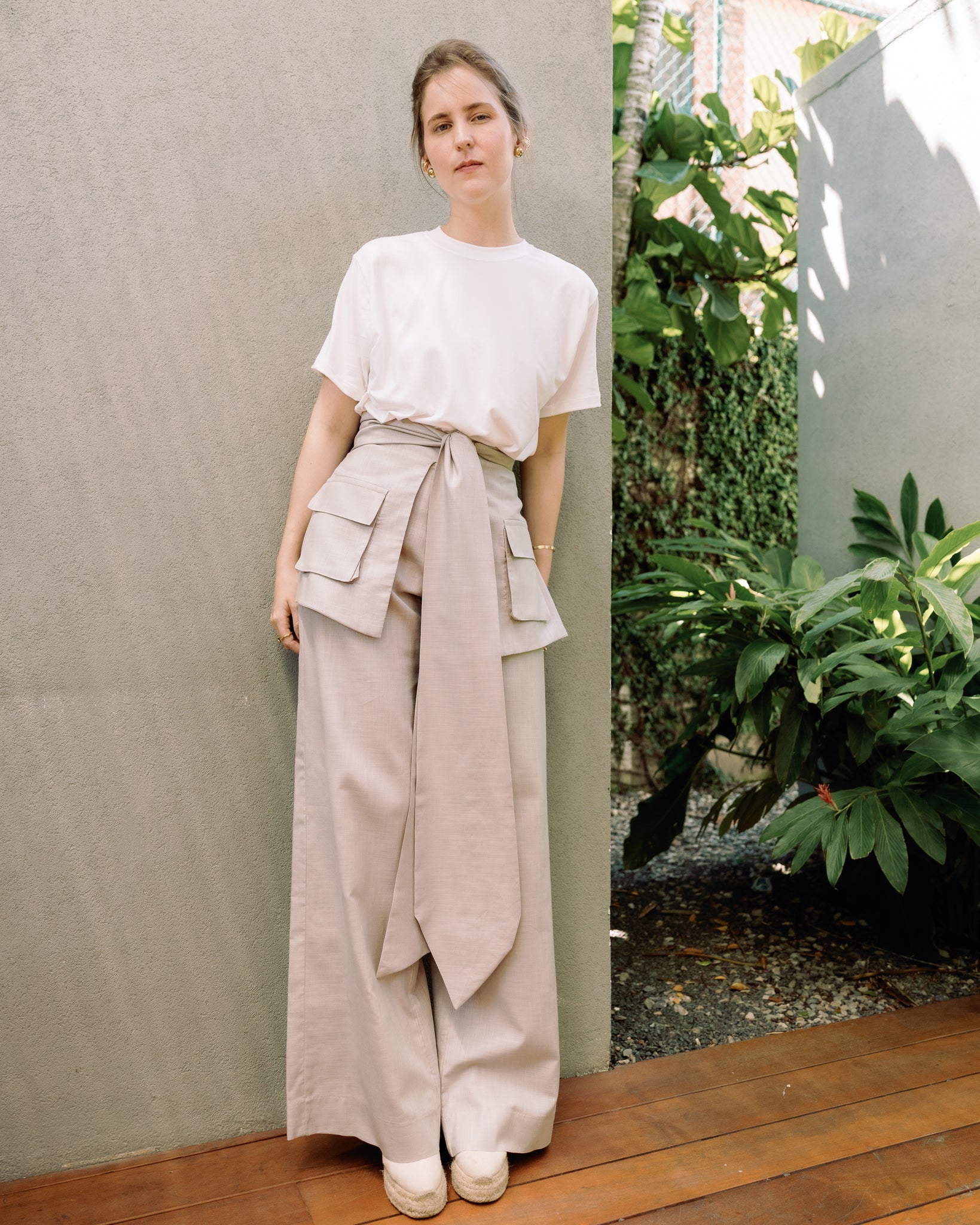 GRAY POCKET BELT