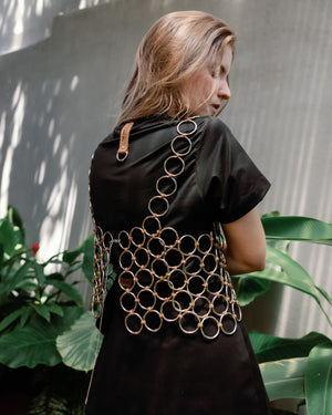 SILVER METAL TOP