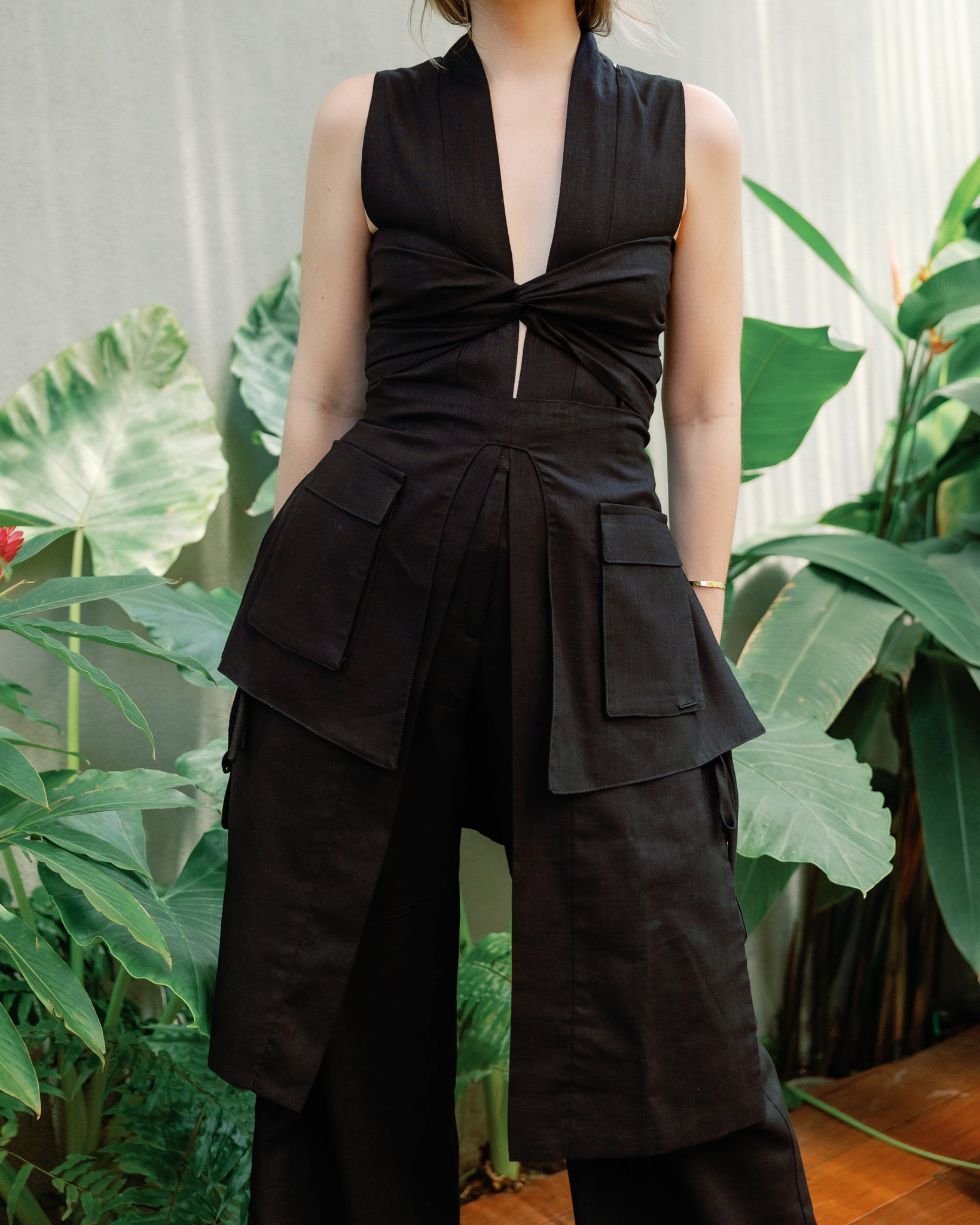 BLACK POCKET BELT