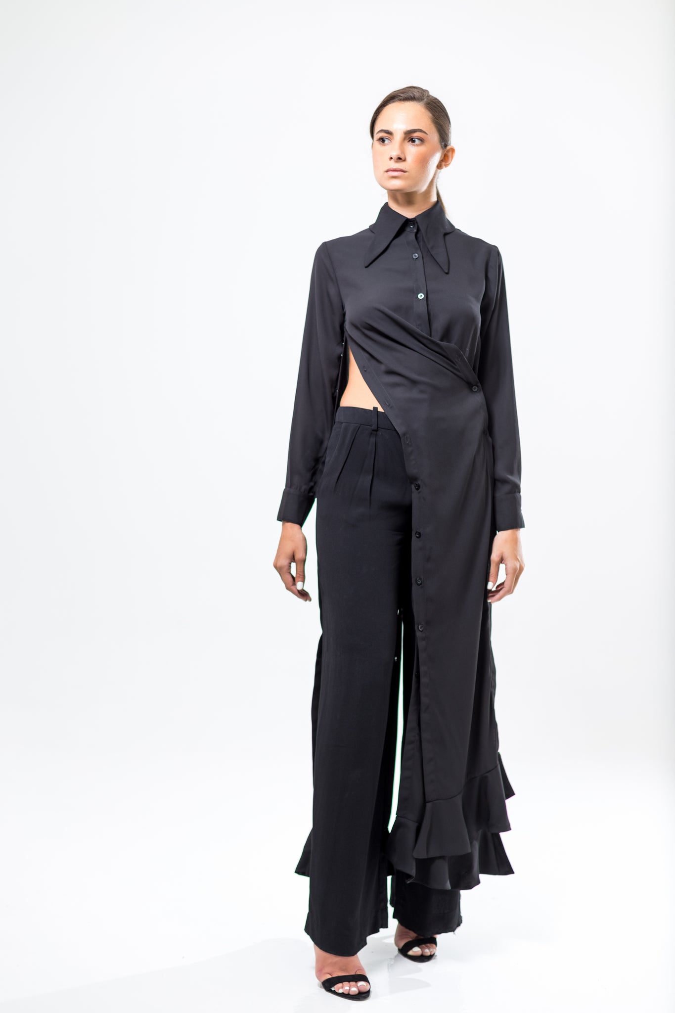 black Farfalla Long Shirt