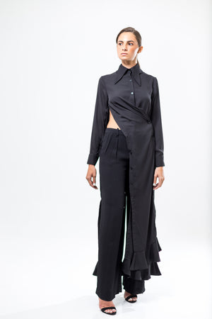 black Farfalla Long Shirt