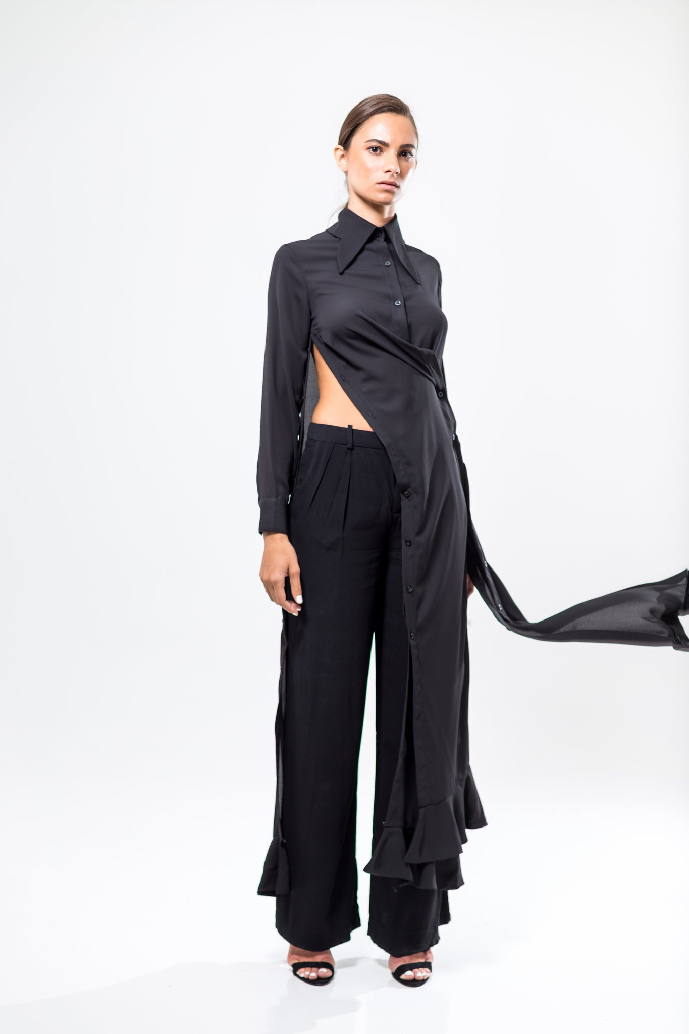 black Farfalla Long Shirt